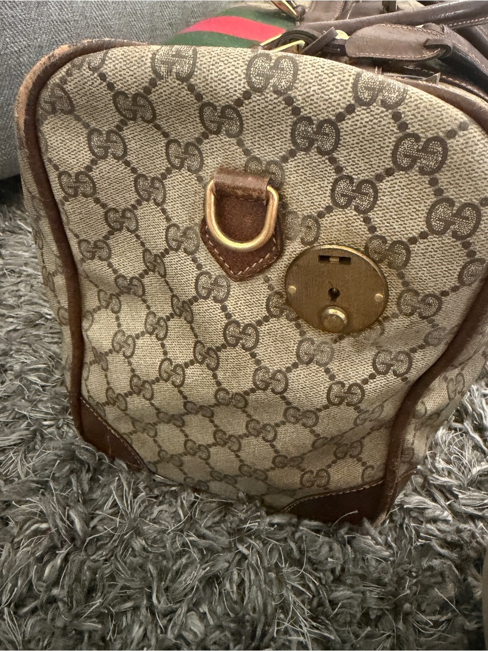 Vintage Gucci Duffel Travel Bag - Picture 9 of 16
